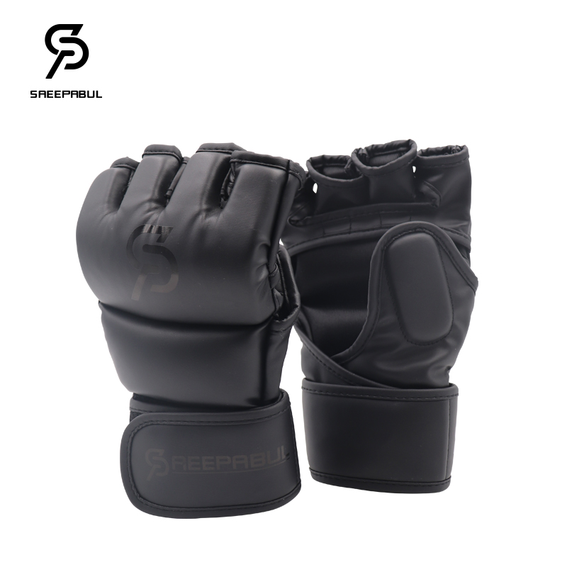 Boxing Glove Set - Профессиональные боевые боксерские перчатки с полпальца