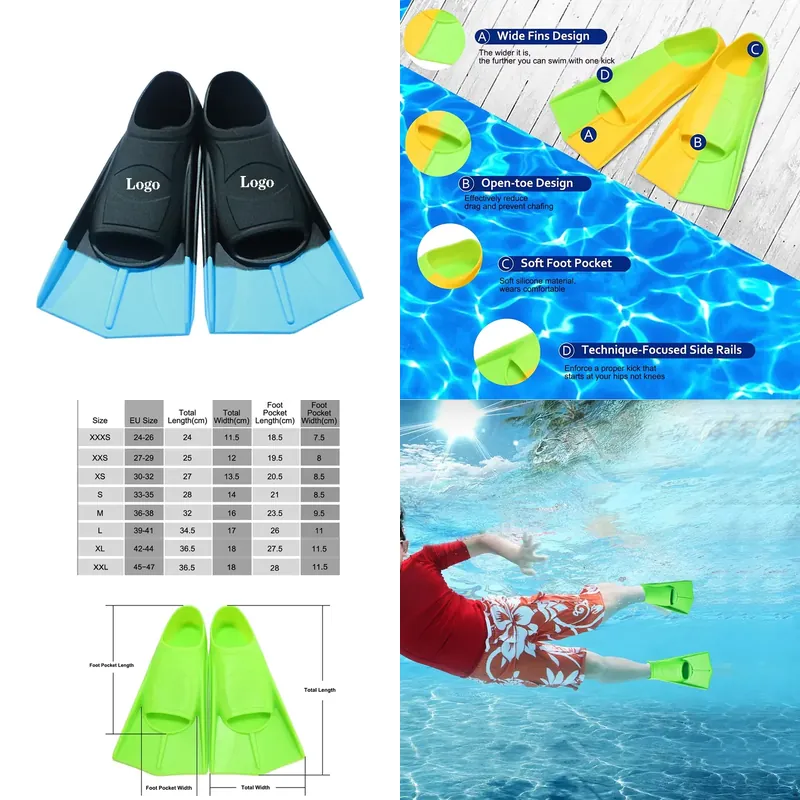 Профессиональные короткие сили – обзор и цена Swim Fin Short Blade