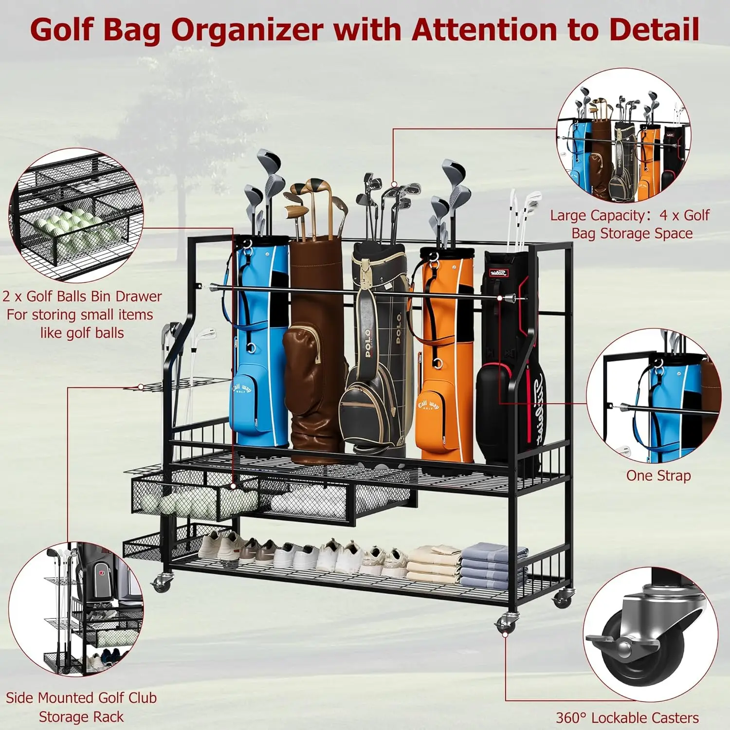 Многофункциональная подставка  – обзор и цена Sports Equipment Bag With Wheels