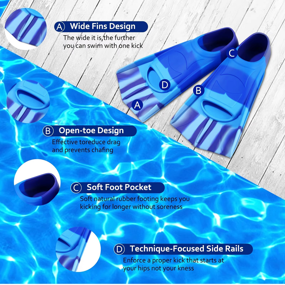 Силиконовые ласты для плавания – обзор и цена Swim Fin Short Blade