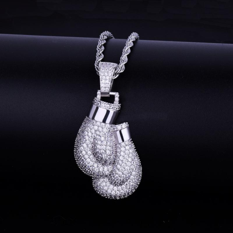 Хип-хоп Bling Iced Cubic Zirco – обзор и цена Boxing Glove Set