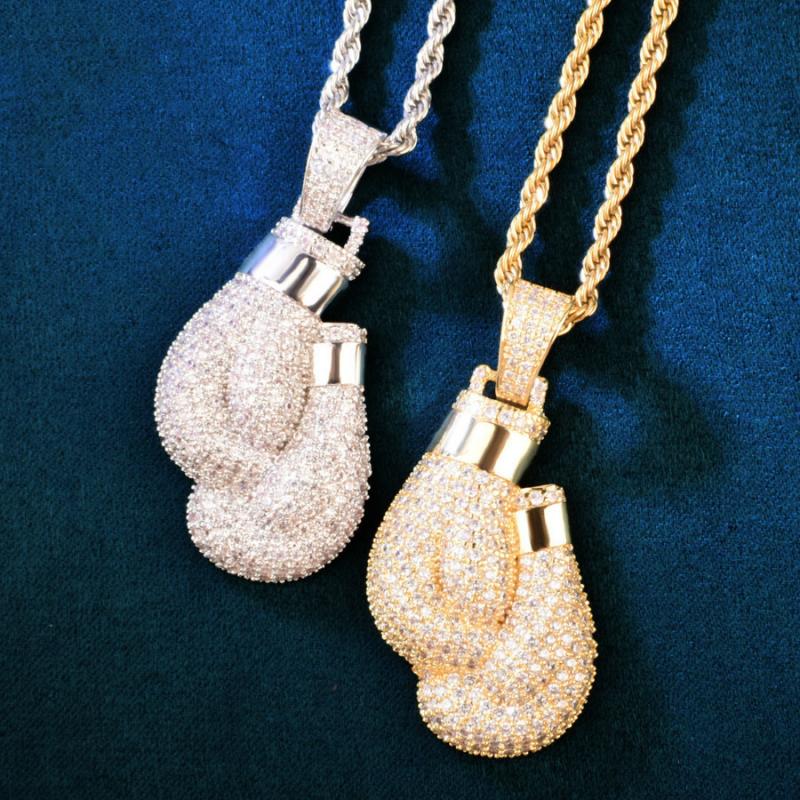 Хип-хоп Bling Iced Cubic Zirco – обзор и цена Boxing Glove Set