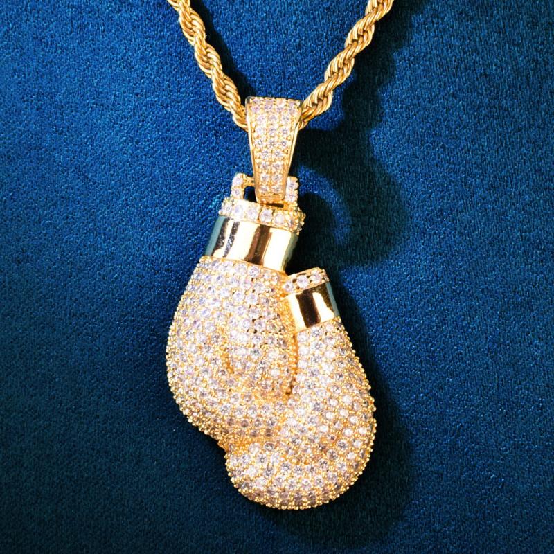 Хип-хоп Bling Iced Cubic Zirco – обзор и цена Boxing Glove Set